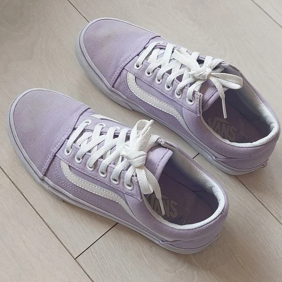 Lilac Purple Old Skool Vans US M6/W7.5 EUC - Picture 10 of 12